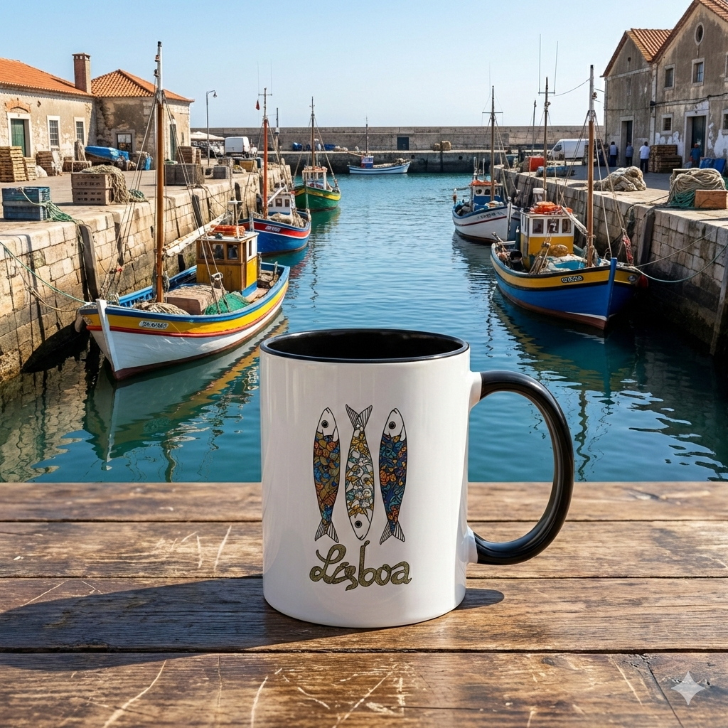 Mug Lisbonne Portugal "Sardines"